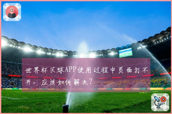 世界杯买球APP使用过程中页面打不开，应该如何解决？